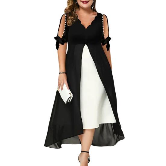 Торжественное платье Мягкие универсальные бусины Декор Мода Большой подол Повседневная жизнь