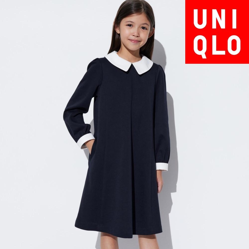 ПЛАТЬЕ ИЗ ДЖЕРСИ ДЛЯ ДЕВОЧЕК UNIQLO ТОРЖЕСТВЕННОЕ